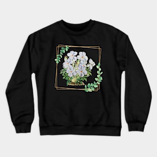 Nice picture of blue flowers - vintage flowers Crewneck Sweatshirt